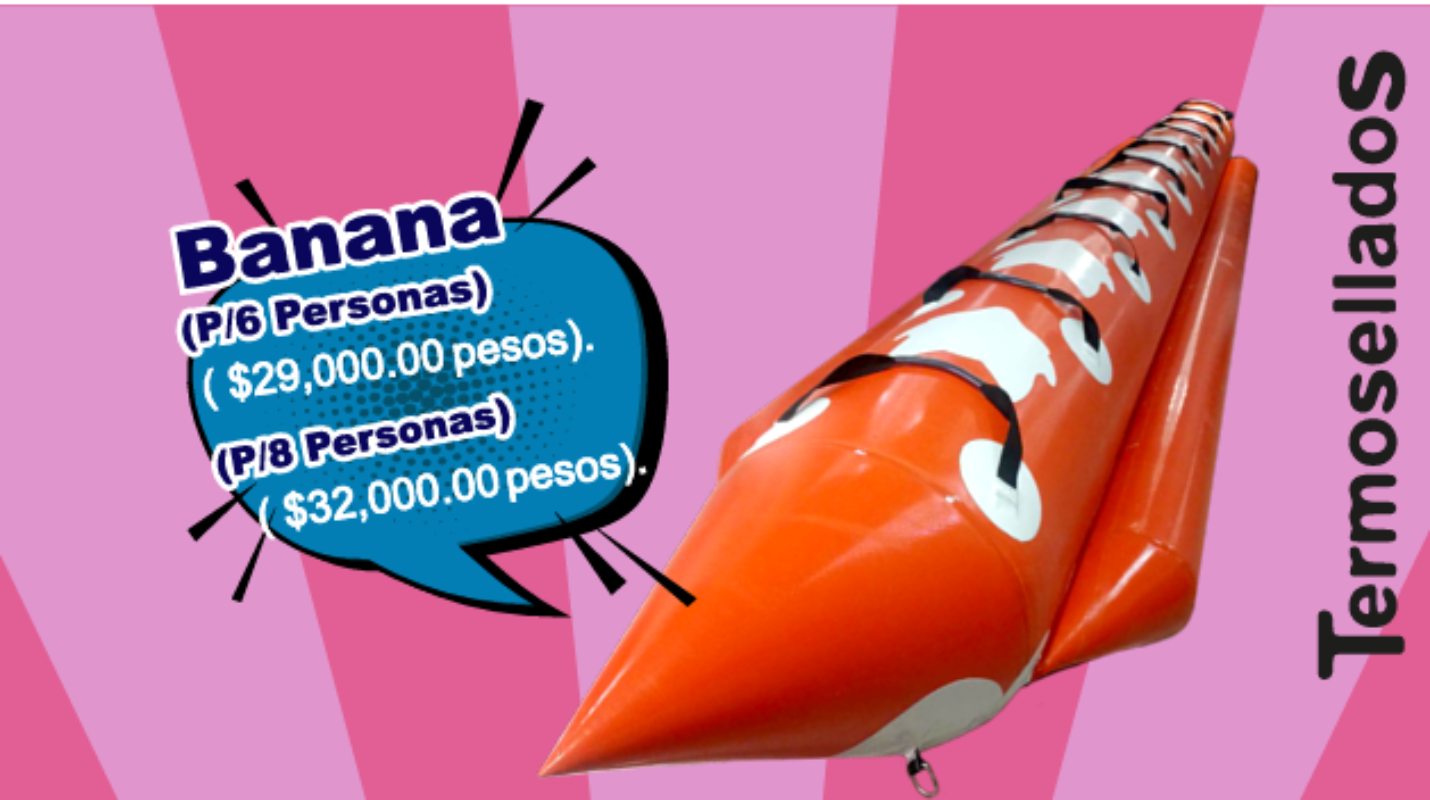 🍌 Banana Inflable Termosellada - Termosellados MexBull
