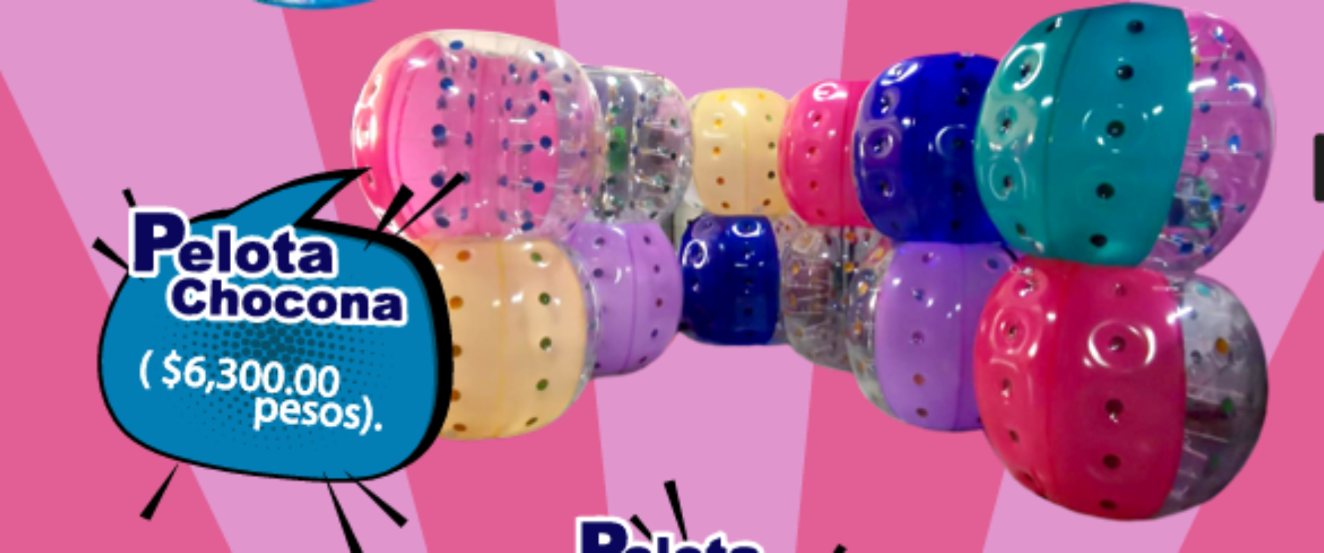 🎯 Pelota Chocona Inflable - Termosellados MexBull