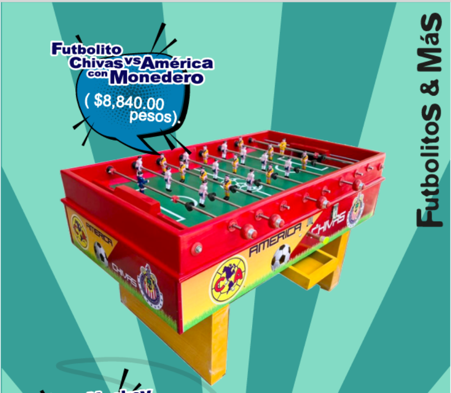 Futbolito Chivas vs América con Monedero