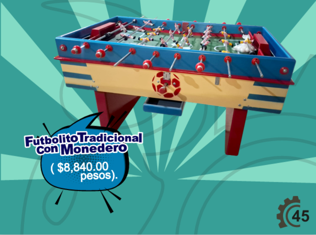 Futbolito Tradicional con Monedero - Futbolitos Y Más MexBull