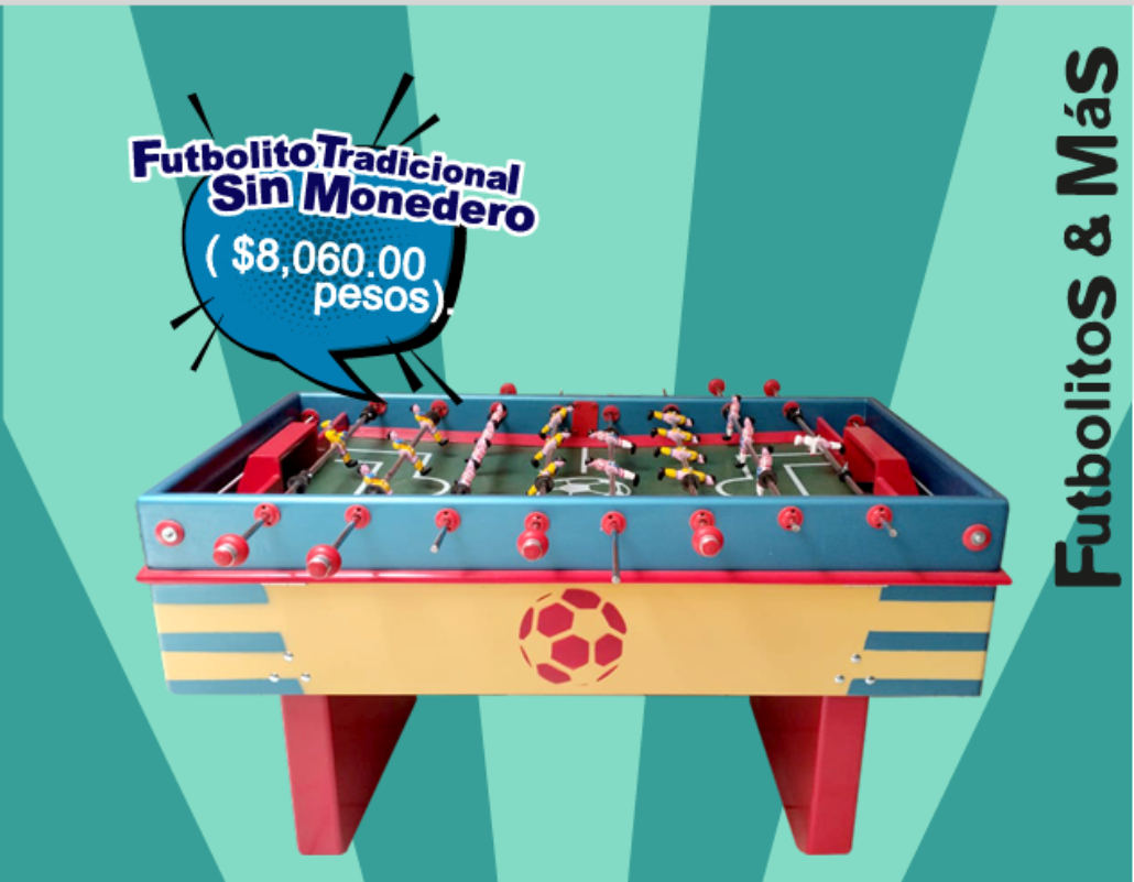 Futbolito Tradicional Sin Monedero - Futbolitos Y Más MexBull