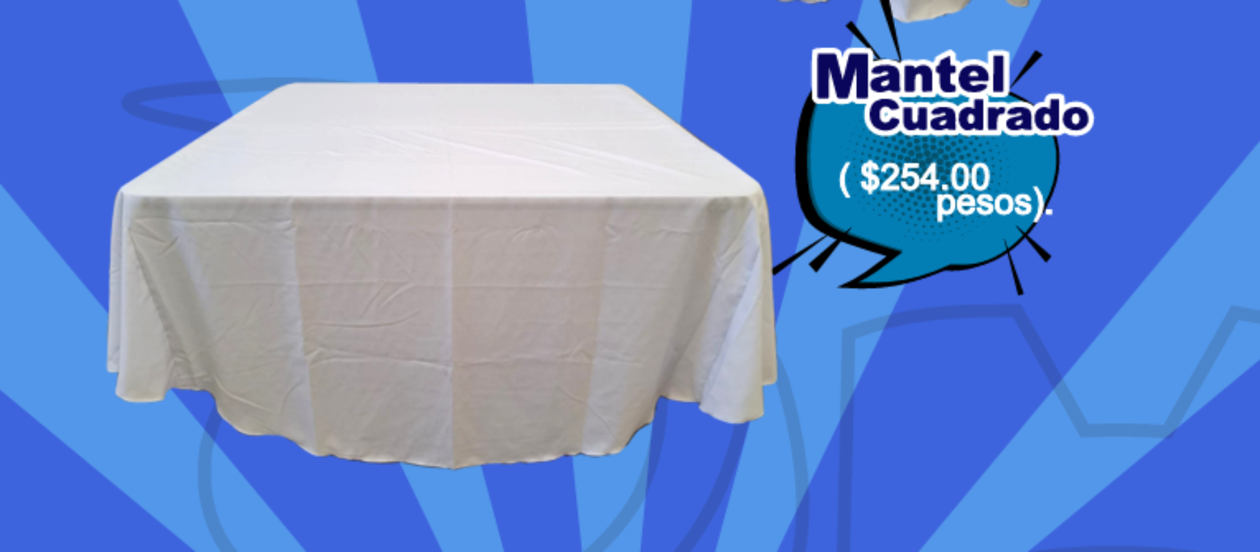 Mantel Cuadrado - Mobiliario MexBull