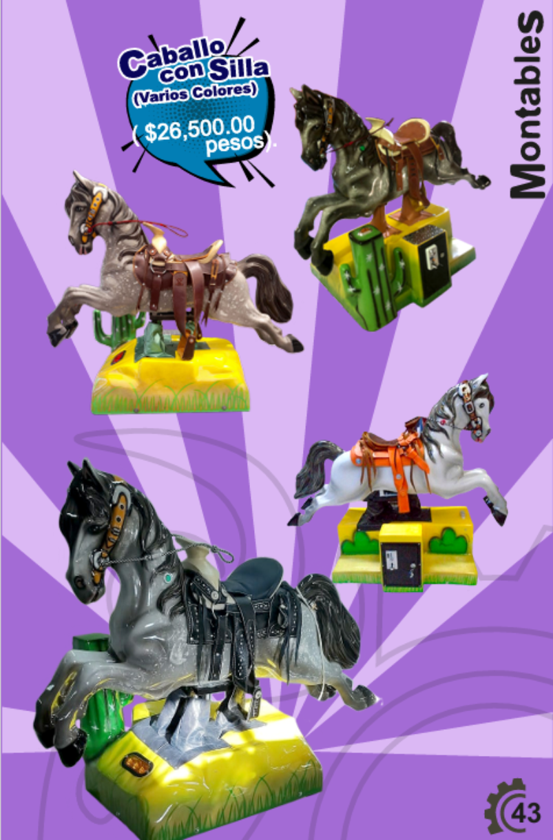 Caballo con Silla Montable - Montables MexBull