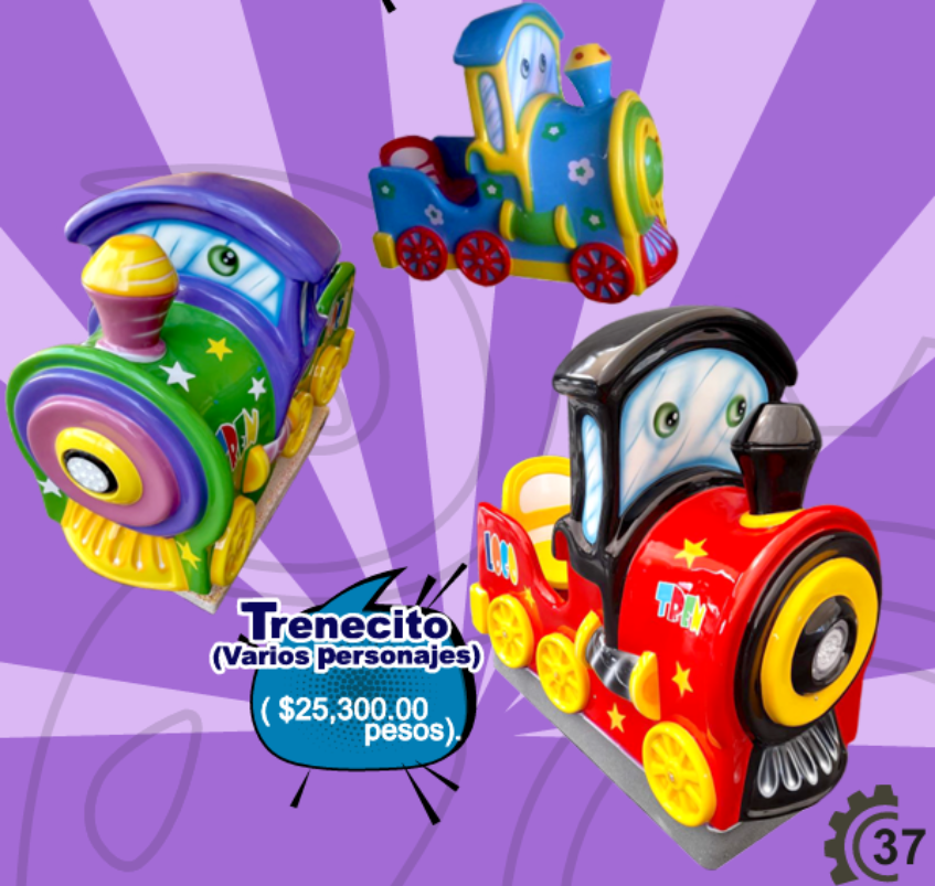 Montable Trenecito (Varios Personajes) - Montables MexBull