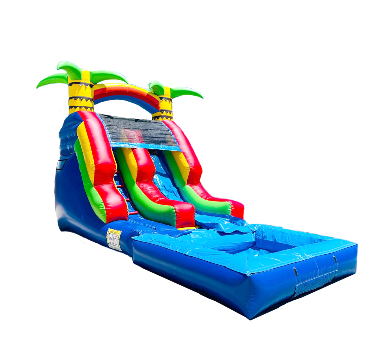 Mini Tobogan 4.5x3x2.5 m - Brincolin Acuático MexBull